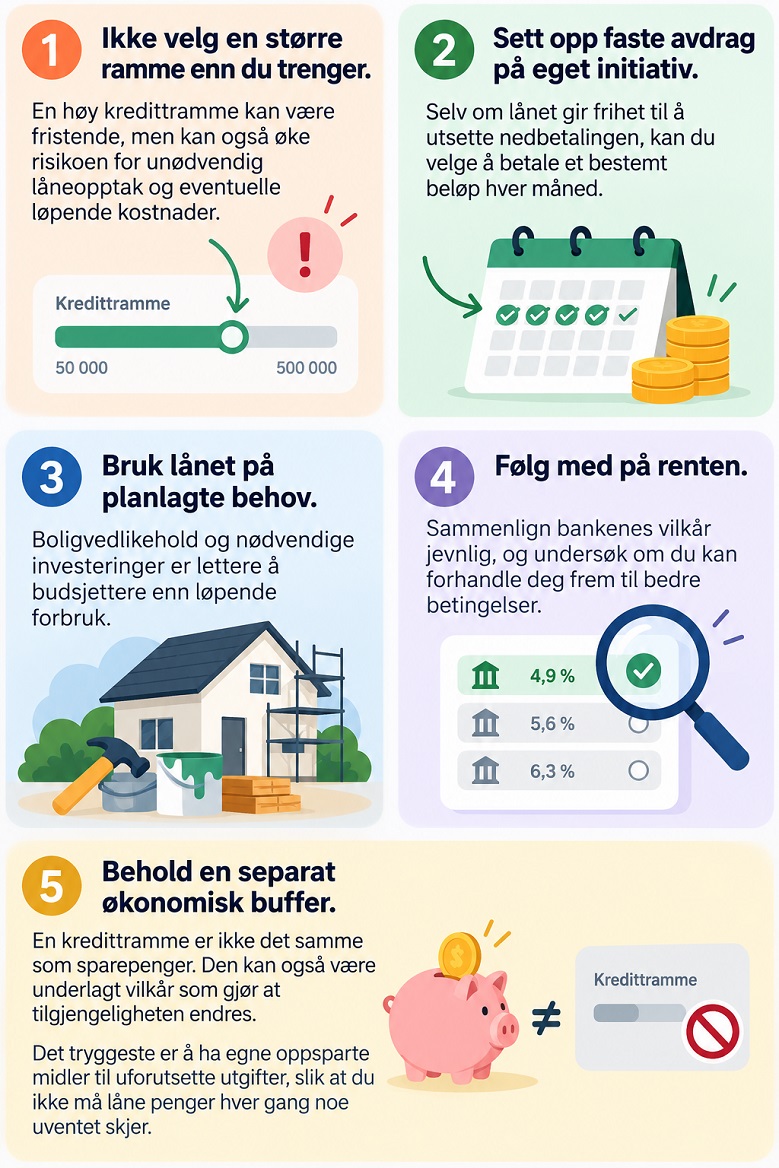 Fem råd for å bruke fleksilån på en smartere måte